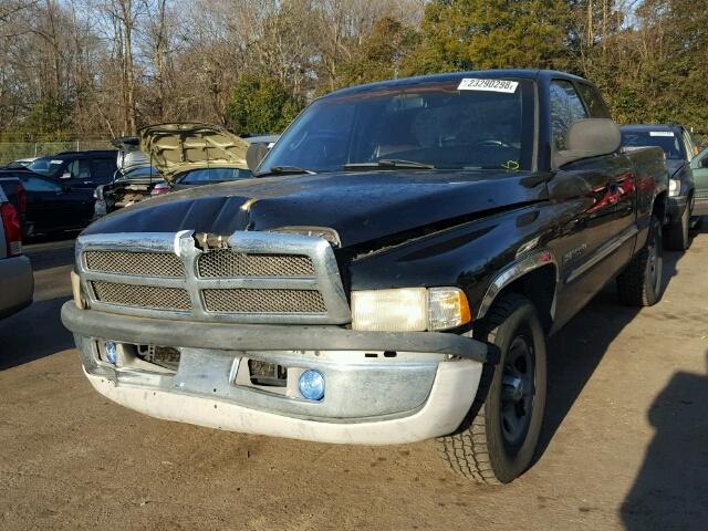 1B7HC13Z5XJ562118 - 1999 DODGE RAM 1500 BLACK photo 2