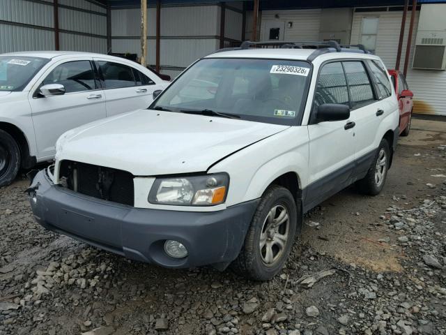 JF1SG63664H755027 - 2004 SUBARU FORESTER 2 WHITE photo 2