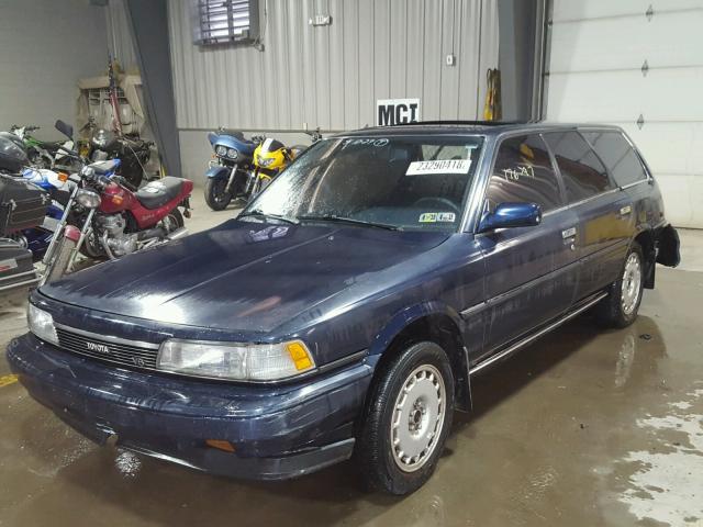 JT2VV22W6K0087015 - 1989 TOYOTA CAMRY LE BLUE photo 2