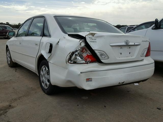 4T1BF28B21U134314 - 2001 TOYOTA AVALON XL WHITE photo 3