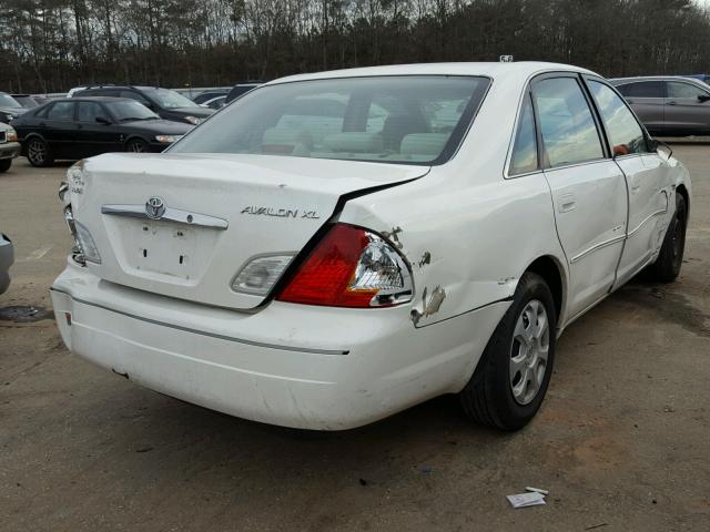 4T1BF28B21U134314 - 2001 TOYOTA AVALON XL WHITE photo 4