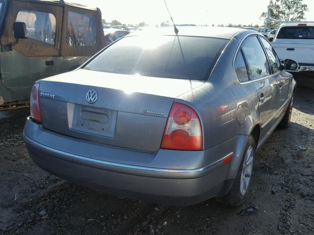 WVWPD63B64P202096 - 2004 VOLKSWAGEN PASSAT GLS GRAY photo 4