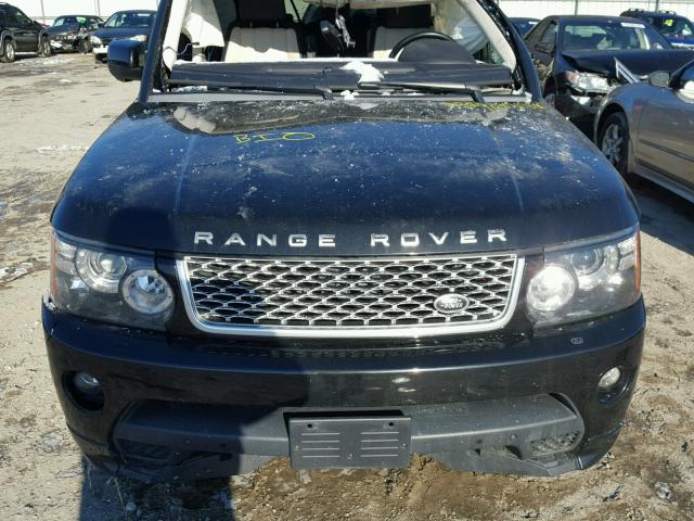 SALSP2E43CA758109 - 2012 LAND ROVER RANGE ROVE BLACK photo 7