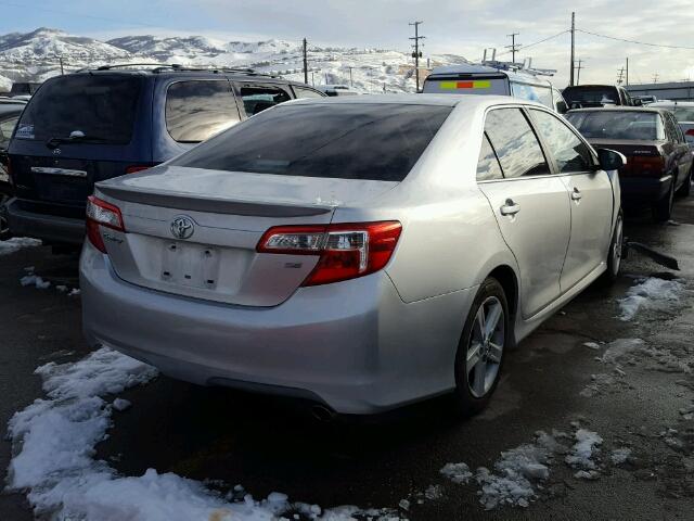 4T1BF1FK4DU270168 - 2013 TOYOTA CAMRY L SILVER photo 4