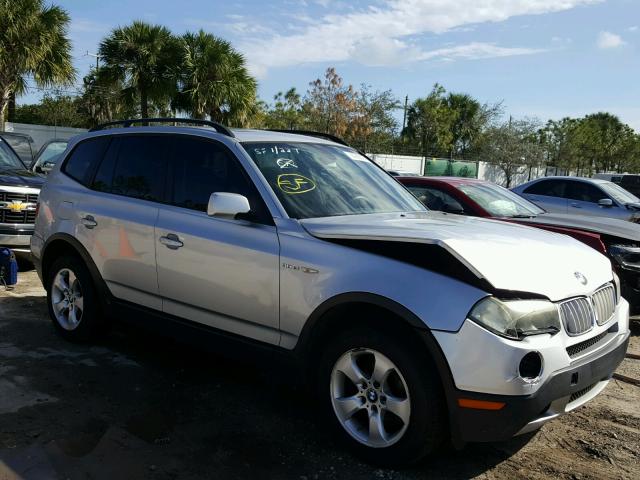 WBXPC93437WF12745 - 2007 BMW X3 3.0SI SILVER photo 1