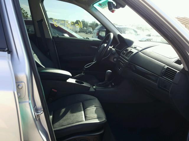 WBXPC93437WF12745 - 2007 BMW X3 3.0SI SILVER photo 5