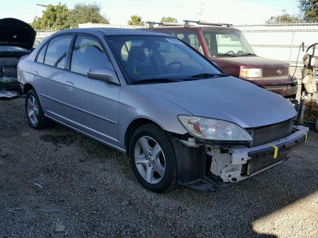 2HGES26794H564104 - 2004 HONDA CIVIC EX SILVER photo 1