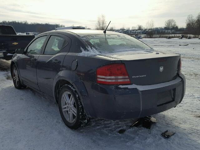 1B3LC56R48N602892 - 2008 DODGE AVENGER SX BLUE photo 3