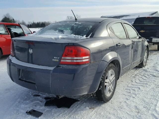 1B3LC56R48N602892 - 2008 DODGE AVENGER SX BLUE photo 4