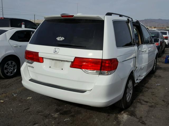 5FNRL38759B401138 - 2009 HONDA ODYSSEY EX WHITE photo 4