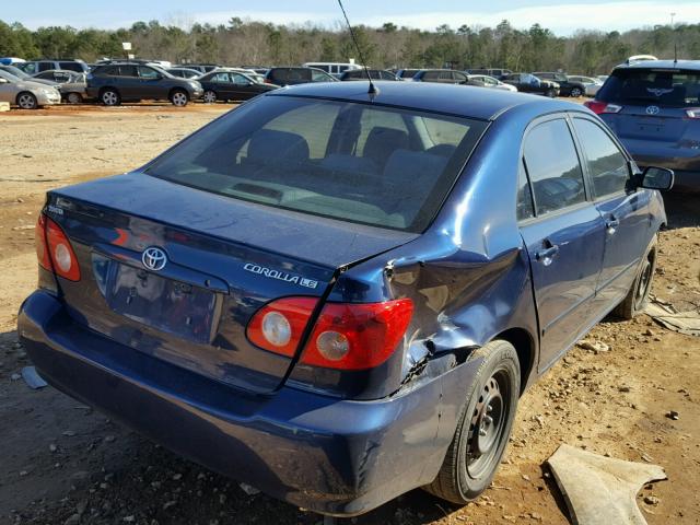 2T1BR32E27C815275 - 2007 TOYOTA COROLLA CE BLUE photo 4