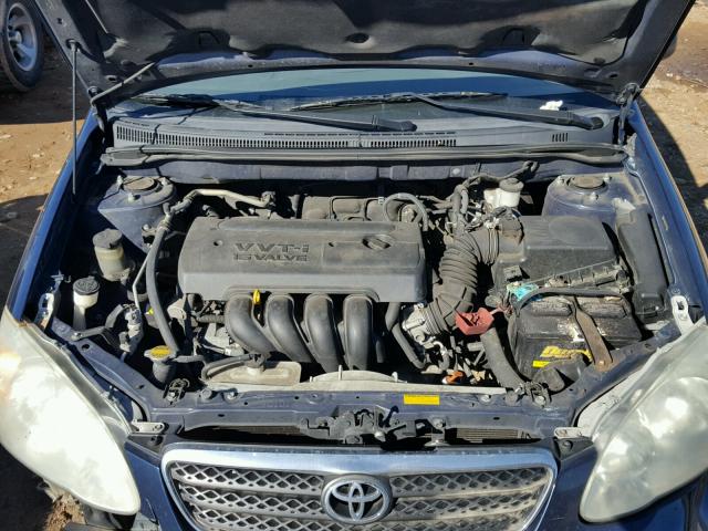 2T1BR32E27C815275 - 2007 TOYOTA COROLLA CE BLUE photo 7