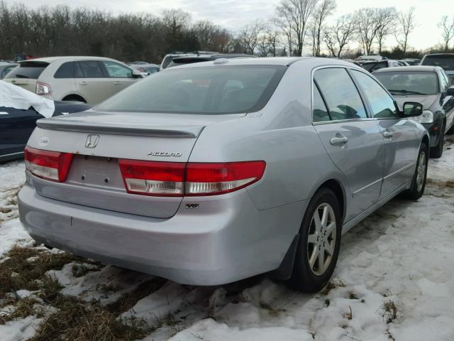 1HGCM66814A045113 - 2004 HONDA ACCORD EX SILVER photo 4