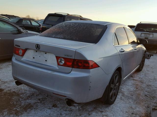 JH4CL96994C007613 - 2004 ACURA TSX SILVER photo 4