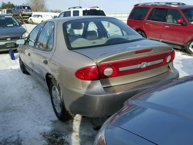 1G1JC52F437322400 - 2003 CHEVROLET CAVALIER TAN photo 3