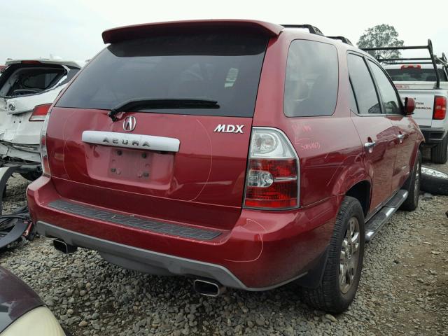 2HNYD18856H507708 - 2006 ACURA MDX TOURIN RED photo 4