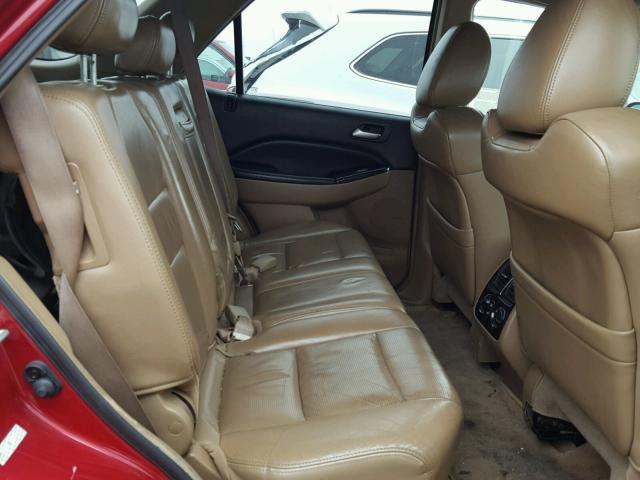 2HNYD18856H507708 - 2006 ACURA MDX TOURIN RED photo 6