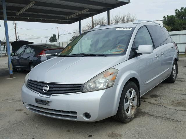 5N1BV28U37N128920 - 2007 NISSAN QUEST S SILVER photo 2