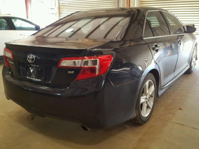 4T1BF1FK2DU253868 - 2013 TOYOTA CAMRY L BLACK photo 4