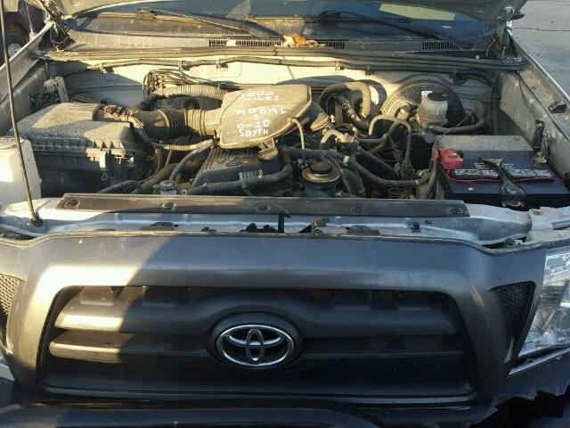 5TEPX42N19Z665951 - 2009 TOYOTA TACOMA SILVER photo 7