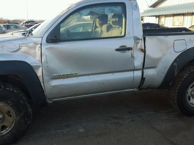 5TEPX42N19Z665951 - 2009 TOYOTA TACOMA SILVER photo 9