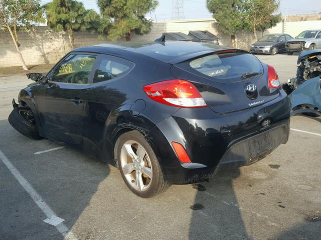 KMHTC6AD8DU122494 - 2013 HYUNDAI VELOSTER B BLACK photo 3