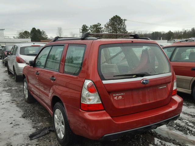 JF1SG63608H710798 - 2008 SUBARU FORESTER 2 RED photo 3