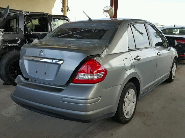 3N1BC1AP5BL449040 - 2011 NISSAN VERSA S GRAY photo 4