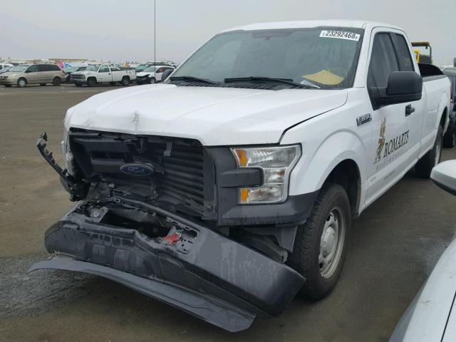 1FTFX1CF8GKE25654 - 2016 FORD F150 SUPER WHITE photo 2