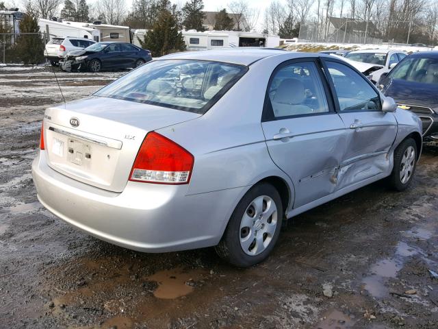 KNAFE122975410855 - 2007 KIA SPECTRA EX SILVER photo 4