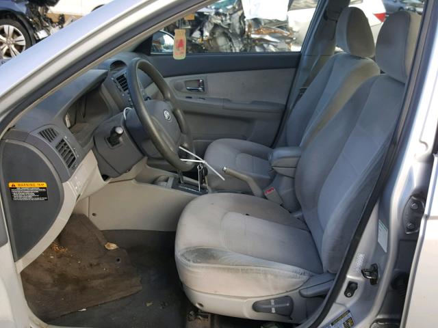 KNAFE122975410855 - 2007 KIA SPECTRA EX SILVER photo 5