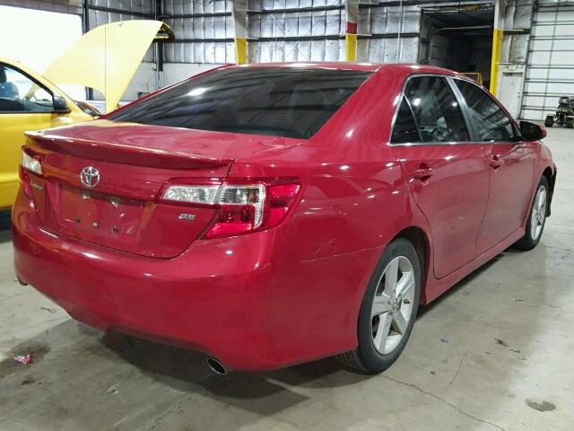 4T1BF1FKXEU729043 - 2014 TOYOTA CAMRY L RED photo 4