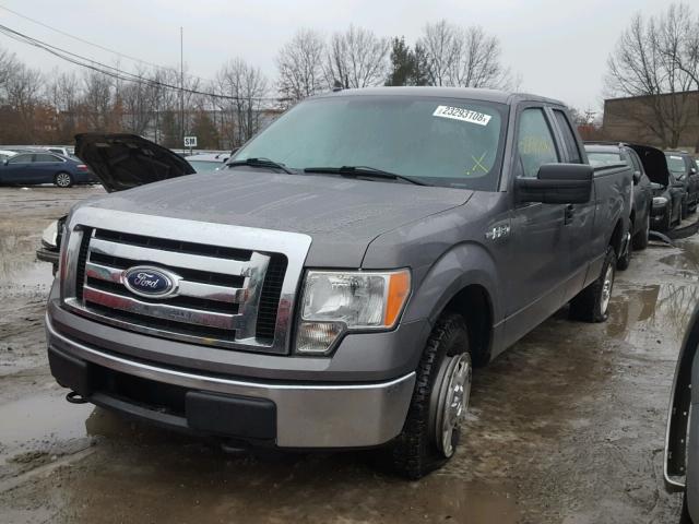 1FTEX1E8XAFA59075 - 2010 FORD F150 SUPER GRAY photo 2