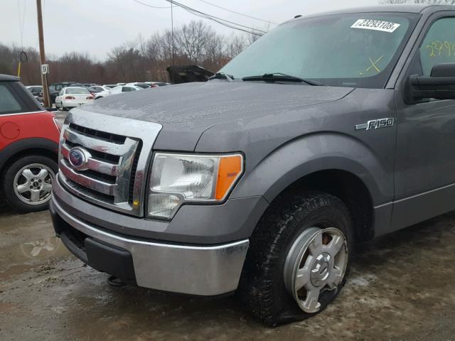 1FTEX1E8XAFA59075 - 2010 FORD F150 SUPER GRAY photo 9