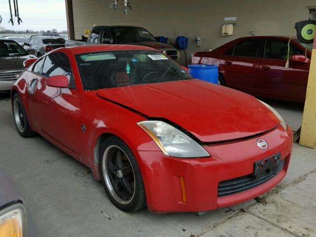 JN1AZ34D34T160843 - 2004 NISSAN 350Z COUPE RED photo 1