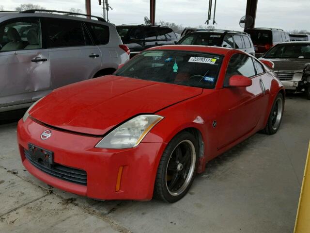 JN1AZ34D34T160843 - 2004 NISSAN 350Z COUPE RED photo 2