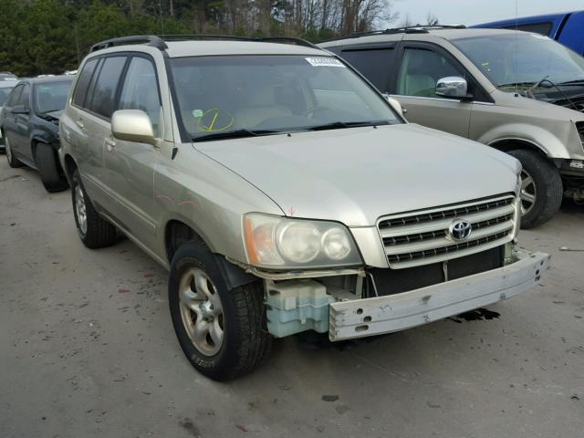 JTEGF21A930087011 - 2003 TOYOTA HIGHLANDER GOLD photo 1