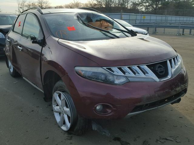 JN8AZ18W29W131633 - 2009 NISSAN MURANO S MAROON photo 9