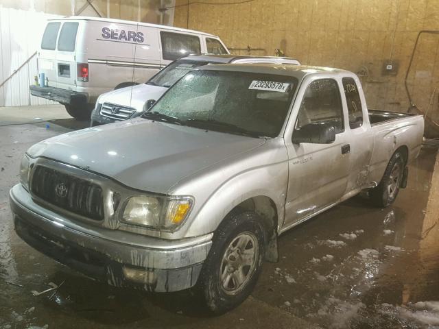 5TEVL52N03Z296032 - 2003 TOYOTA TACOMA XTR SILVER photo 2