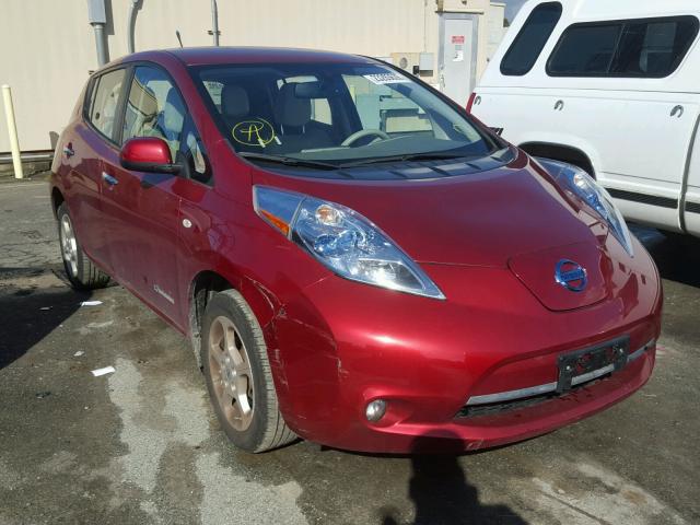 JN1AZ0CP0CT023772 - 2012 NISSAN LEAF SV SILVER photo 1