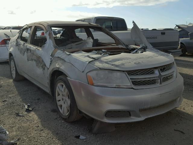 1C3CDZAB0CN247472 - 2012 DODGE AVENGER SE SILVER photo 1