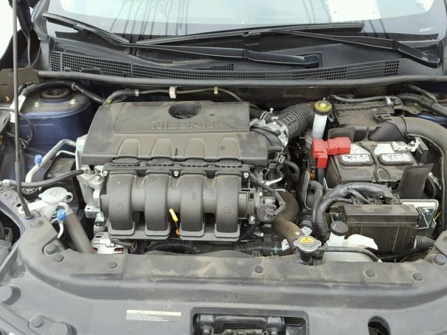 3N1AB7APXGY315121 - 2016 NISSAN SENTRA S BLUE photo 7