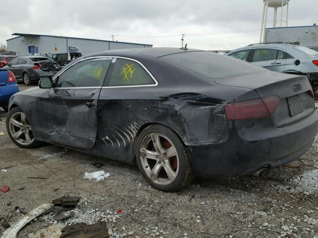 WAUDK78T58A028561 - 2008 AUDI A5 QUATTRO BLACK photo 3