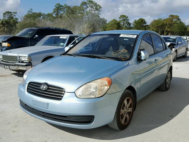 KMHCN46C59U287599 - 2009 HYUNDAI ACCENT GLS BLUE photo 2