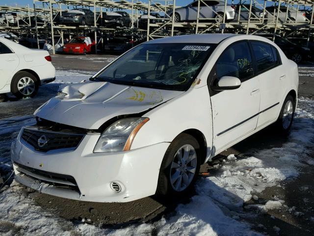 3N1AB6AP1AL648208 - 2010 NISSAN SENTRA 2.0 WHITE photo 2