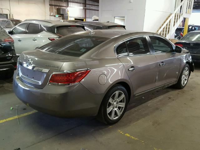 1G4GC5GG8AF174334 - 2010 BUICK LACROSSE C GRAY photo 4