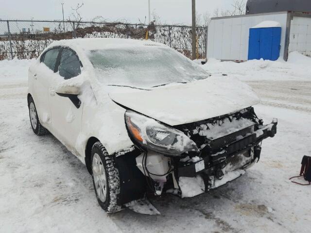 KNADM4A3XG6693671 - 2016 KIA RIO LX WHITE photo 1