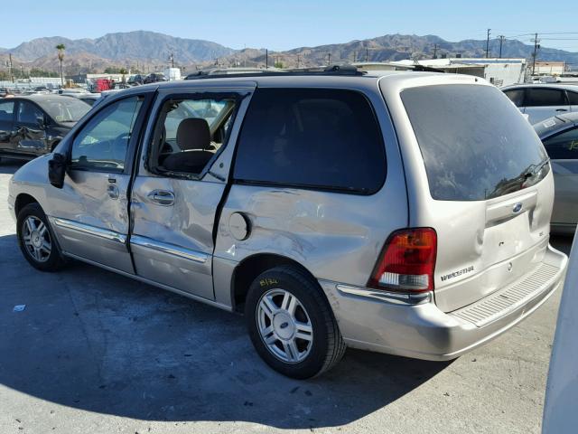 2FMZA52422BA59050 - 2002 FORD WINDSTAR S TAN photo 3