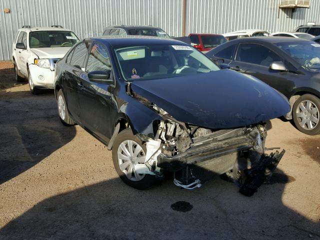 3VW2K7AJ2EM438104 - 2014 VOLKSWAGEN JETTA BASE BLACK photo 1