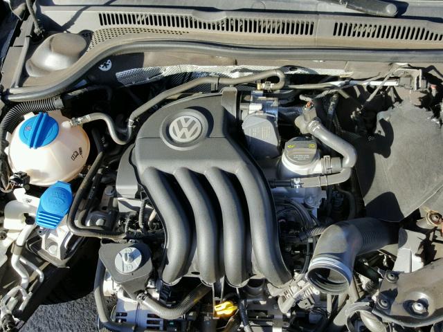 3VW2K7AJ2EM438104 - 2014 VOLKSWAGEN JETTA BASE BLACK photo 7